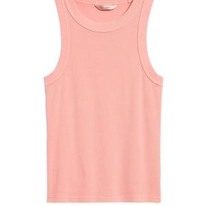 NWOT Banana republic Fitted Ribbed Tank - peach